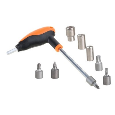 Multifunction T-shaped Wrench Tools with 6/8/10/45mm Bit Skateboard Wrench
