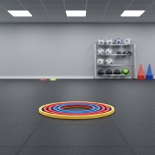 Aro de Entrenamiento 12 Piezas 70 Cm Colorido Deportes Agilidad Aro Plástico Resistente