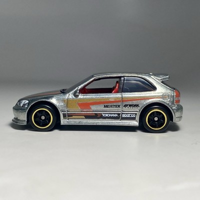 Hot Wheels Silver Series 1999 Honda Civic Type R EK9 Zamac 1:64