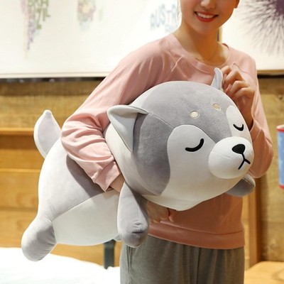Husky Plush Pillow,Huskie Stuffed Animal Toy Puppy Throw Pillow for and Adult...