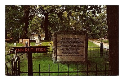 Postcard: THE GRAVE OF ANN RUTLEDGE | eBay