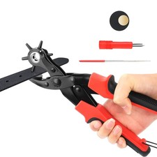 Pinza Buca Cinture Fustellatrice Foratrice Buchi da 2 a 4.5mm per Cuoio, Pelle
