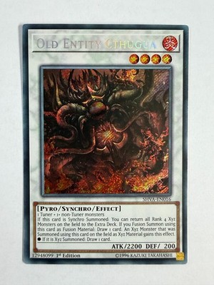 Alte Entität Cthugua SHVA-DE016 Secret Rare 1. Auflage YuGiOh Karte NM