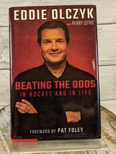 Beating the Odds in Hockey and in Life by Eddie Olczyk Hardcover Book w/ DJ