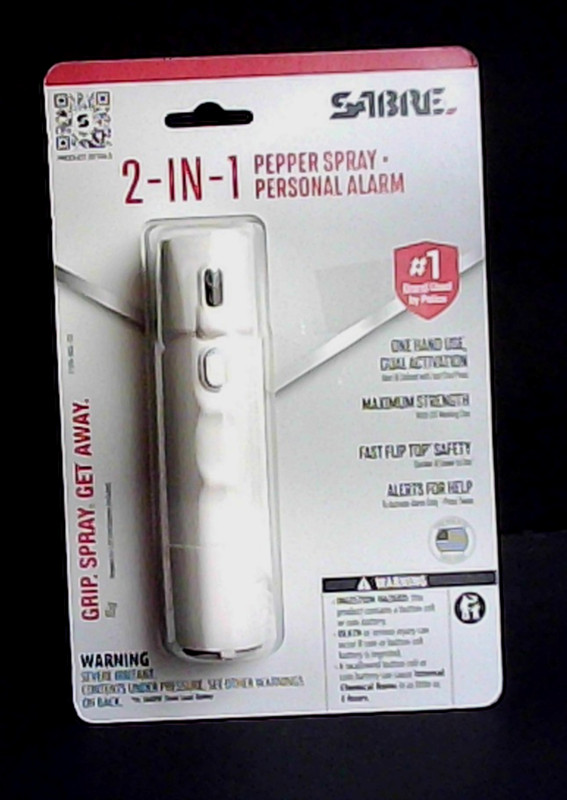 Sabre 2-in-1 Pepper Spray Personal Alarm NIP