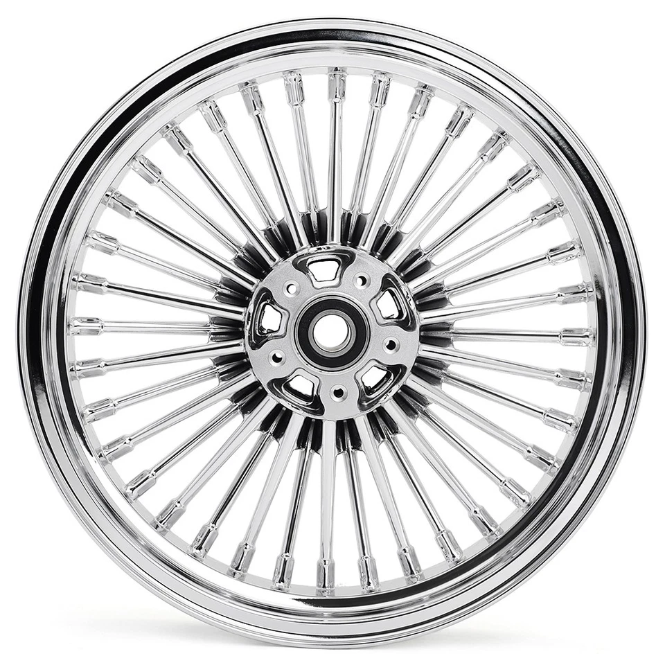 21" 16" Fat Spoke Wheel Rims for Harley Softail Fatboy Deluxe Heritage Custom - Изображение 3 из 4