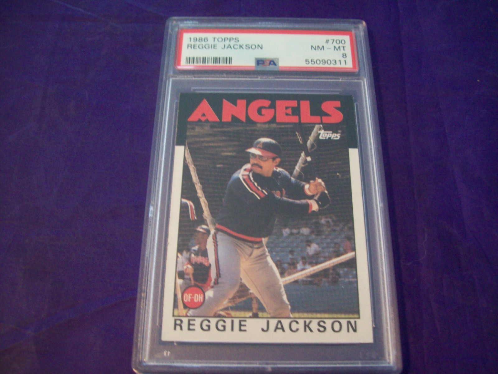 1986 TOPPS #700 REGGIE JACKSON PSA 8