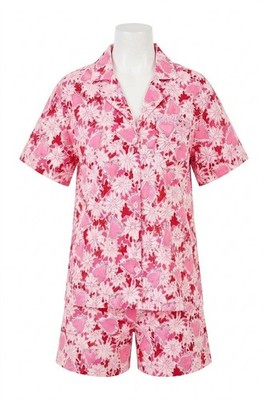 Lilly Pulitzer Mari Pajama Button-Up Top Coconut Dear Heart