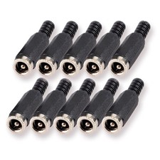 10-Pack 5.5Mm X 2.5Mm DC Socket Female Barrel Jack Solder on DIY Custom Power Pl
