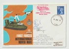 6/6/1972 UK GB Cover - First Forces International Hover Mail HANDSIGNED