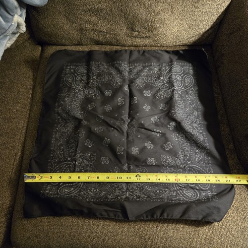 Harley Davidson Motorcycles Miller High Life Bandana Negro Blanco Paisley 21" - Imagen 4 de 5