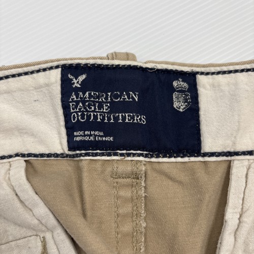 AMERICAN EAGLE Outfitters Casual Cargo Jeans Pants Size 38 X 32 Mens Beige - Picture 4 of 22