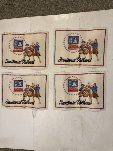 Springprint Paper Bicentennial Placements Set Of 4 Vintage