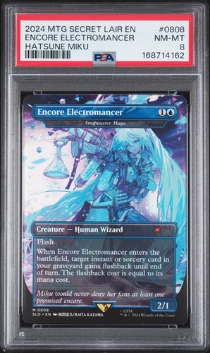 2024 MTG SECRET LAIR DROP #0808 ENCORE ELECTROMANCER PSA 8
