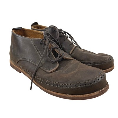 OluKai Honolulu Boot Mens Size 11 Dark Brown Leather Brogue Chukka Boots 10209 Olukai Mens Dark Brown Leather Honolulu Chukka Boots Lace Up  main image 3