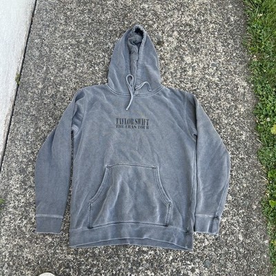 Taylor Swift The Eras Tour 2023 Gray Oversized Hooded Sweatshirt Womens M