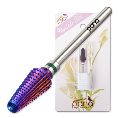 USA #1 PANA Tornado Shaped Nail Carbide Bit - PURPLE - Coarse Grit 3/32'' 