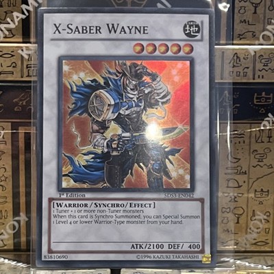 Yu-Gi-Oh! X-Saber Wayne Super Rare Foil 1st Ed 5DS3-EN042 Konami