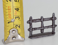 Vintage Lead Fence Sections Model Farm Railway Scenery Accessories Brown