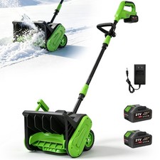 24V 12" Electric Cordless Snow Shovel with 2* 4.0-Ah Battery and Charger