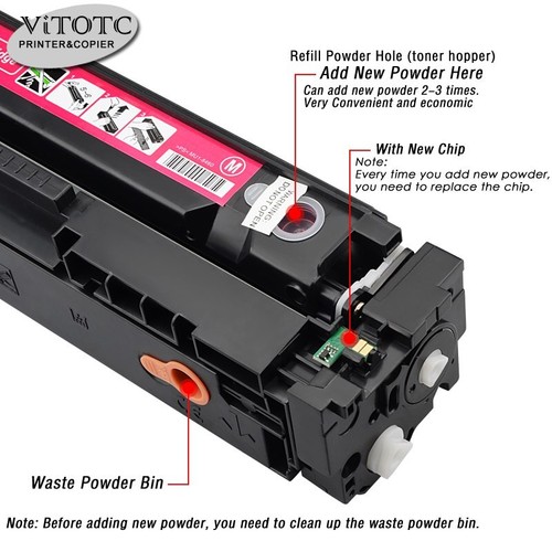 4er HP 201X / A Color LaserJet Pro M252dw M252n MFP M274 dn M274n M277dw M277n - Bild 7 von 8