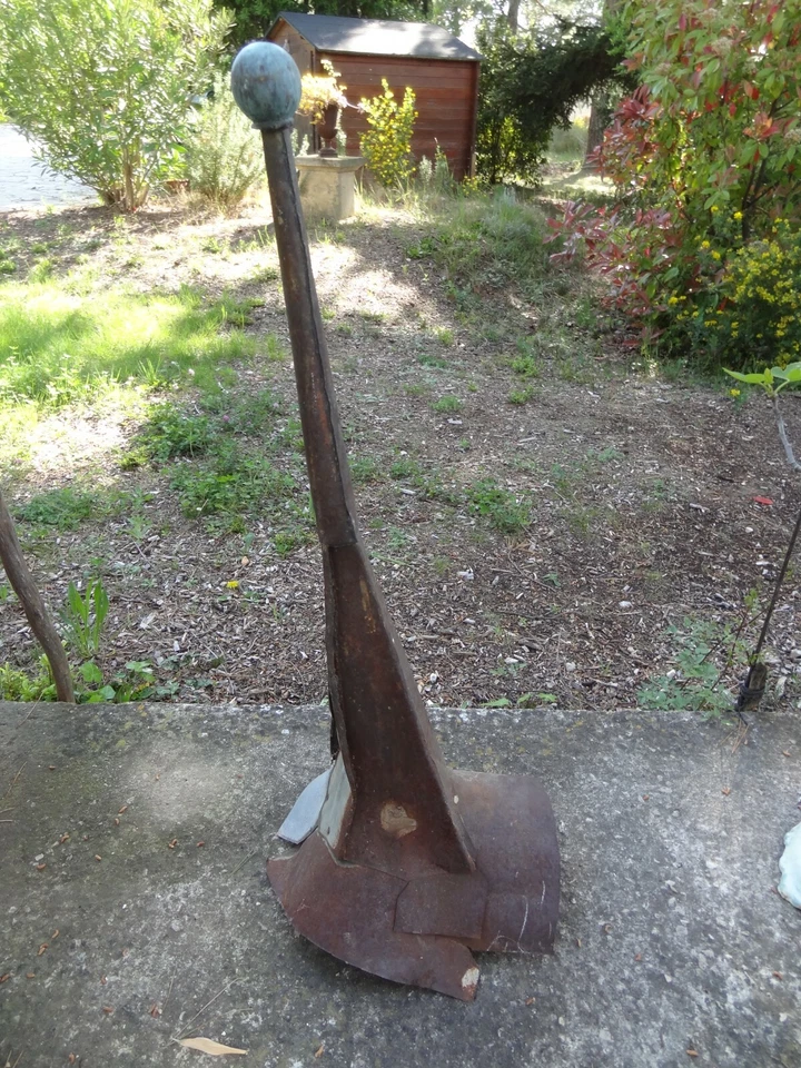 ancien épi de faitage en zinc 1900 - Photo 3/4