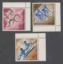 Guinée -Timbres neufs** - PA N° 29 à 31 - Sports