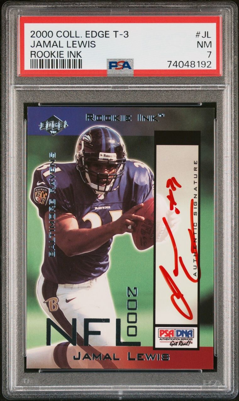 Jamal Lewis Collector's Edge T3 Rookie Ink #JL Rookie Ink