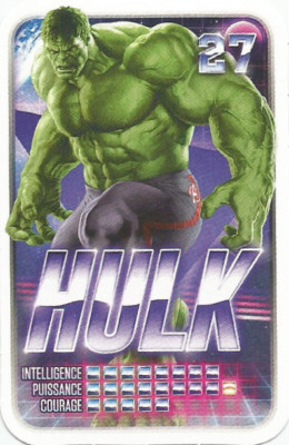 MARVEL CARD. SUPERHELDEN. LECLERC 2021. ERWECKE DEINE MACHT. HULK Nr. 27