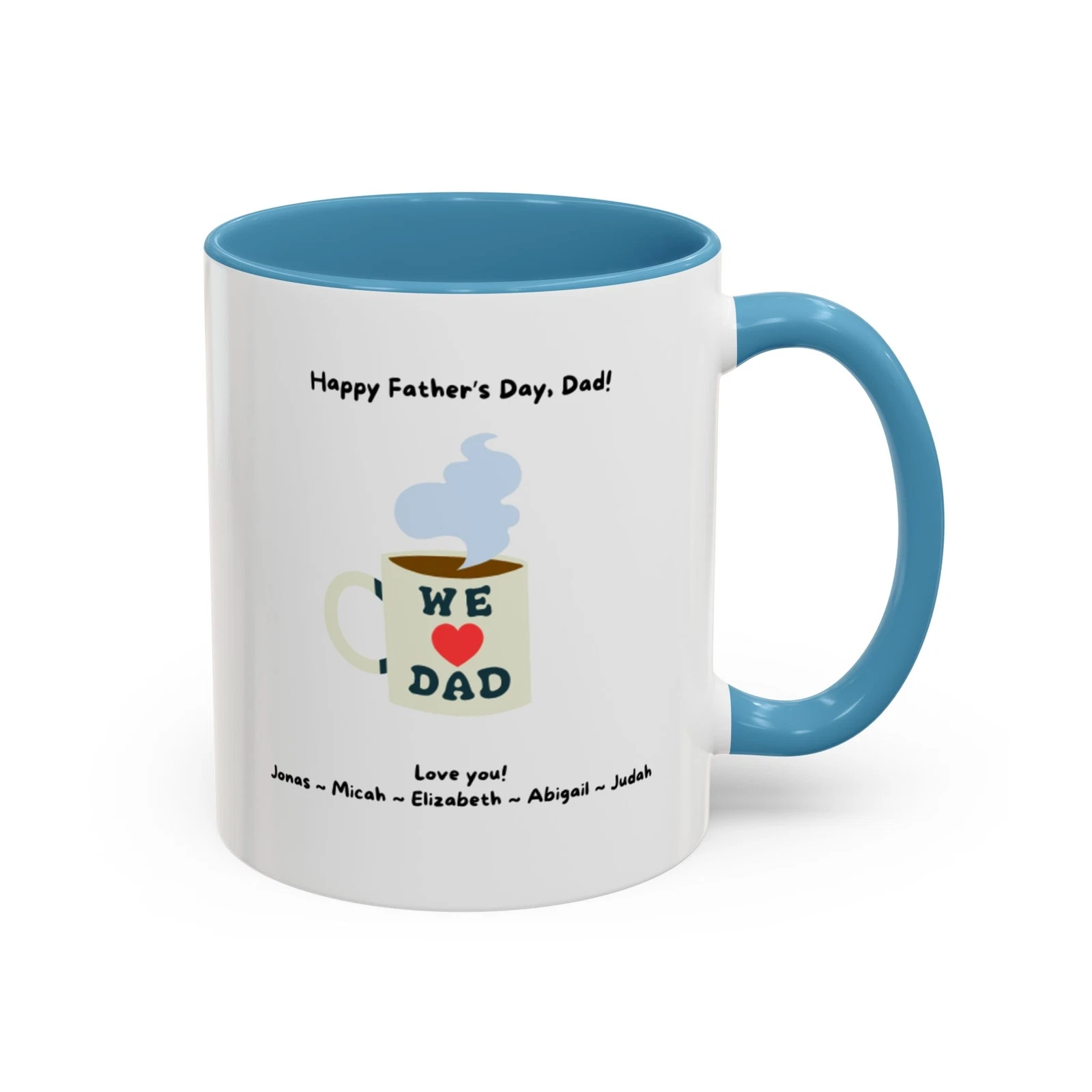 Fully customizable coffee mug for Dad/Grandpa; Father’s Day