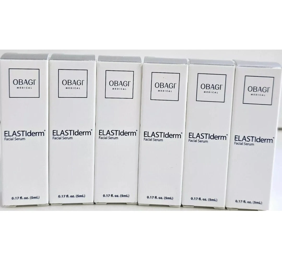 OBAGI ELASTIDERM FACIAL SERUM "PACK OF 6 x 5ml" (30 ml Total) Brand New. W'BOX.