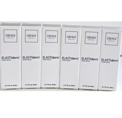 OBAGI ELASTIDERM FACIAL SERUM ''PACK OF 6 x 5ml'' (30 ml Total) Brand New. W'BOX.