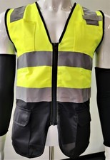 CHALECO DE SEGURIDAD TUFF=GARD - Chaleco de seguridad amarillo reflectante de alta visibilidad Clase 2