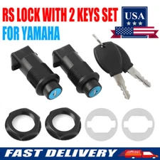 Saddlebag Black Replacement RS Lock with 2 Keys For Motorcycle Hard Saddle Bag