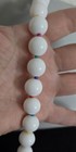 FAB! VTG 80'S BEADED NECKLACE CHUNKY WHITE REVERSIBLE BOLD COLORFUL LUCITE BEADS — photo 8