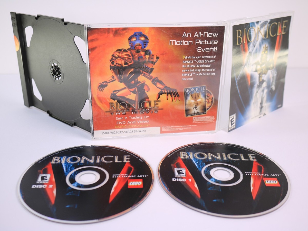 Scholastic Bionicle 2-Disc PC CD-ROM Game (Lego, 2003) Authentic