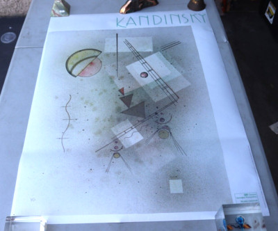 1984 KANDISKY CENTRE GEORGES POMPIDOU MUSEUM EXHIBIT POSTER ART POSTER PARIS