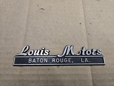 Louis Motors Baton Rogue Louisiana LA Car Dealership Dealer Emblem Badge Logo 