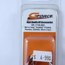 Servo Lead Twisted Wire Futaba Female 30cm 22AWG GF-1110-002 GForce RC Part