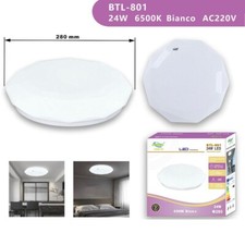IAB Plafoniera LED Soffitto Dimmerabile, 24W+8W Lampada Da