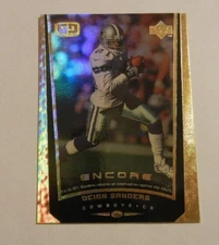 1998 UPPER DECK FOOTBALL FX GOLD CARD DEION SANDERS #61 COWBOYS 045/125 GAME DAY