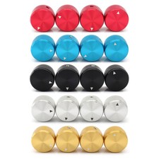 4x Guitar Knob Aluminum Alloy Electronic Control Potentiometer Volume Audio Knob