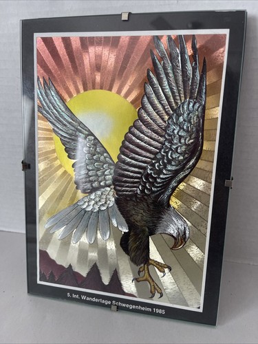 Adler Druck reflektierende Folie 5x7" Kunst unter Glas FJ Warren Dufex England - Bild 3 von 12