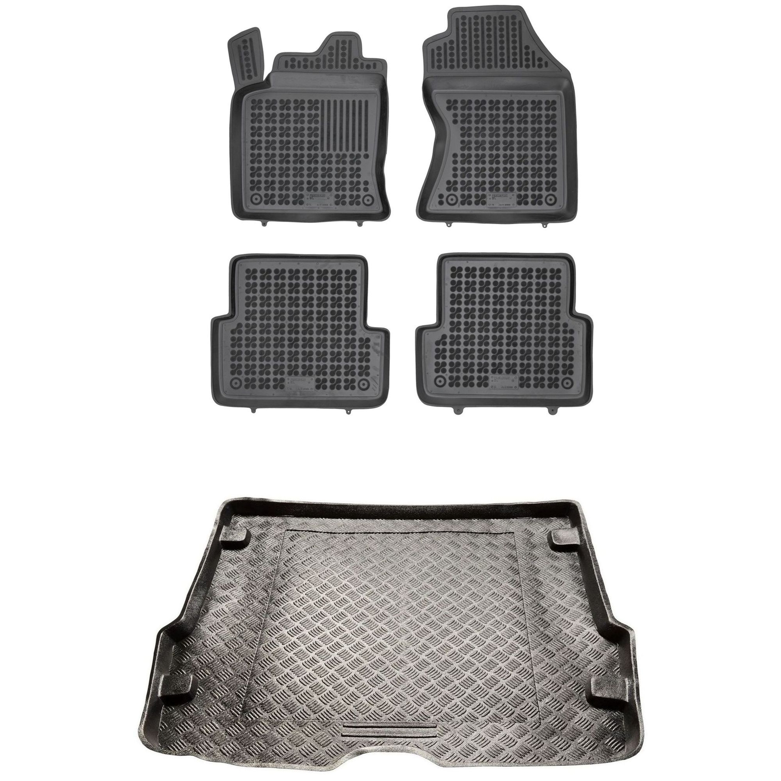Tapis de coffre PE anti-tache et tapis de sol antidérapants pour Ford Focus 1