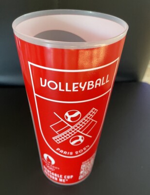 Becher Olympische Spiele Paris 2024 Coca-Cola 0,5L Sammelbecher Volleyball