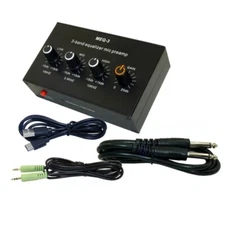 Portable Microphone Preamp High Medium Low Equalization for Condenser Mic