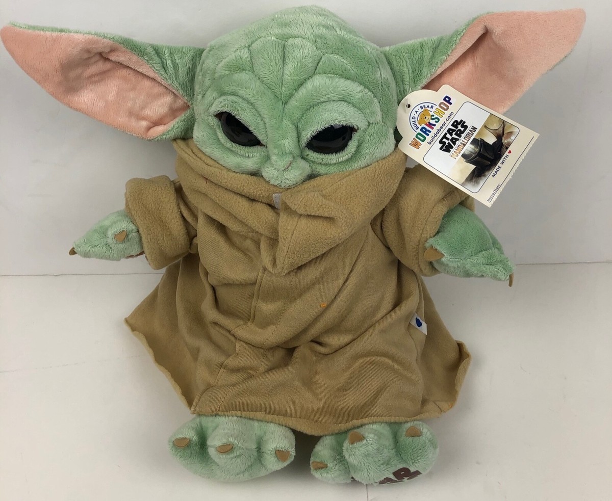 Build A Bear Baby Yoda Mandalorian Plush with Birth Certificate