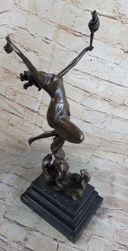 Fire Dancer - Solid Bronze Sculpture by Mario Nick Italian Artist - 第 5/10 張圖片