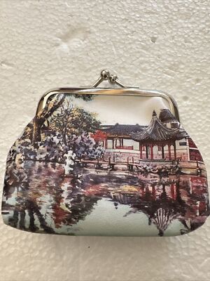 Van Gough  Home On The Lake  Coin Purse Pouch Kiss-Lock Change Purse