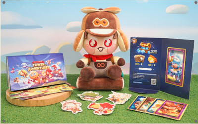 Cookie Run Tower of Adventures Launch Package- Twisted Donut Plushie Postcards